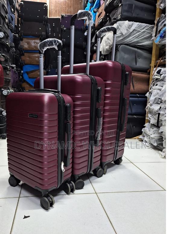 "*3 in 1 Laxurious Fibre Suitcase Briefcase Travel Bag