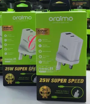 Oraimo Powergan 25 U100D 25W Super Speed Charger