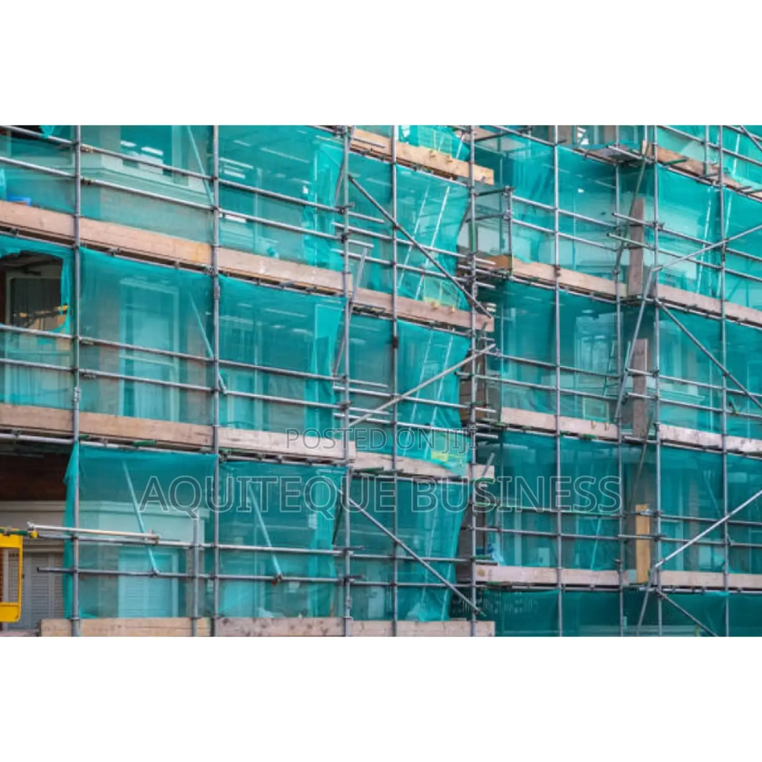 Scaffolding Nets Green in Construction