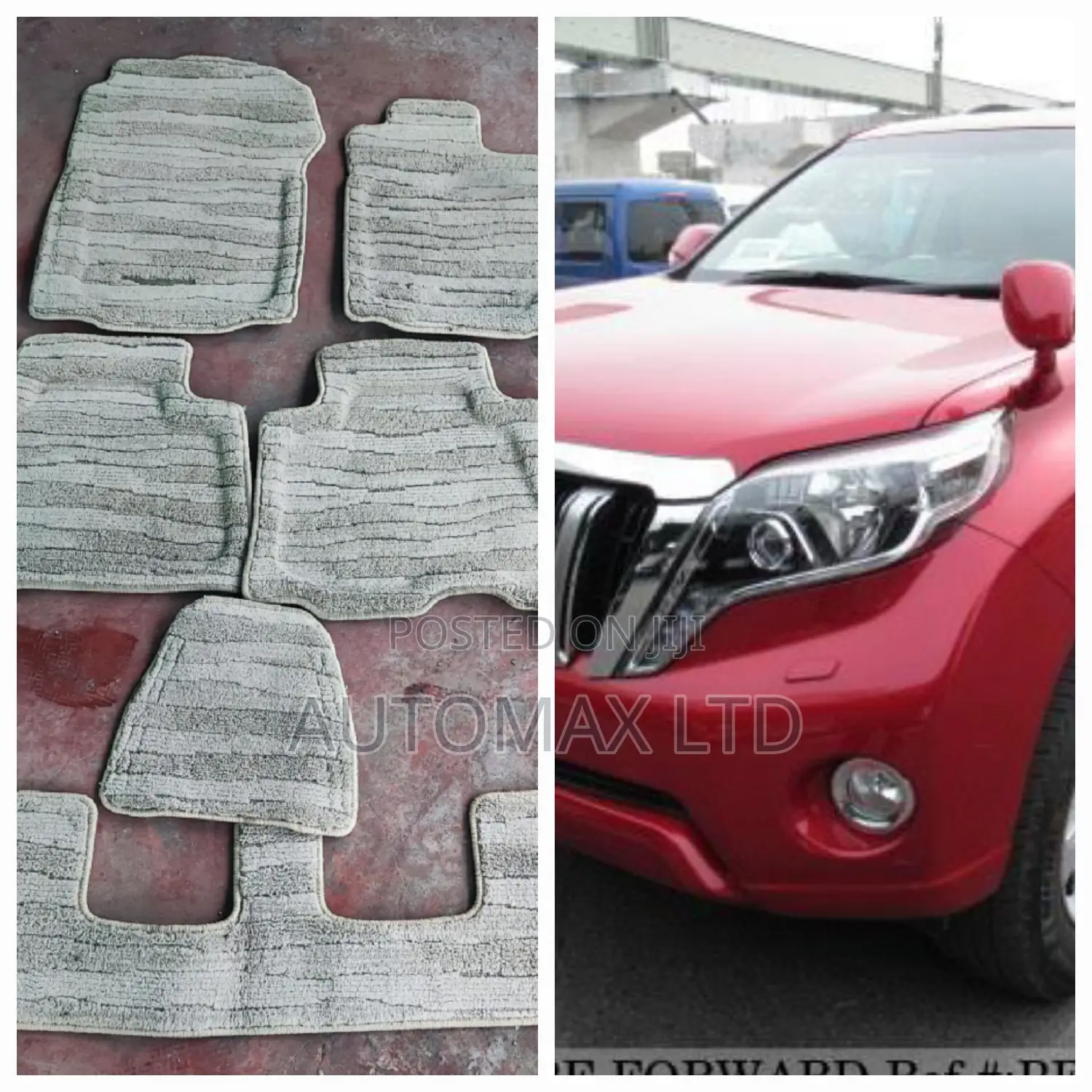 Beige, Original Branded Floor Mat, for Toyota Prado J150/60