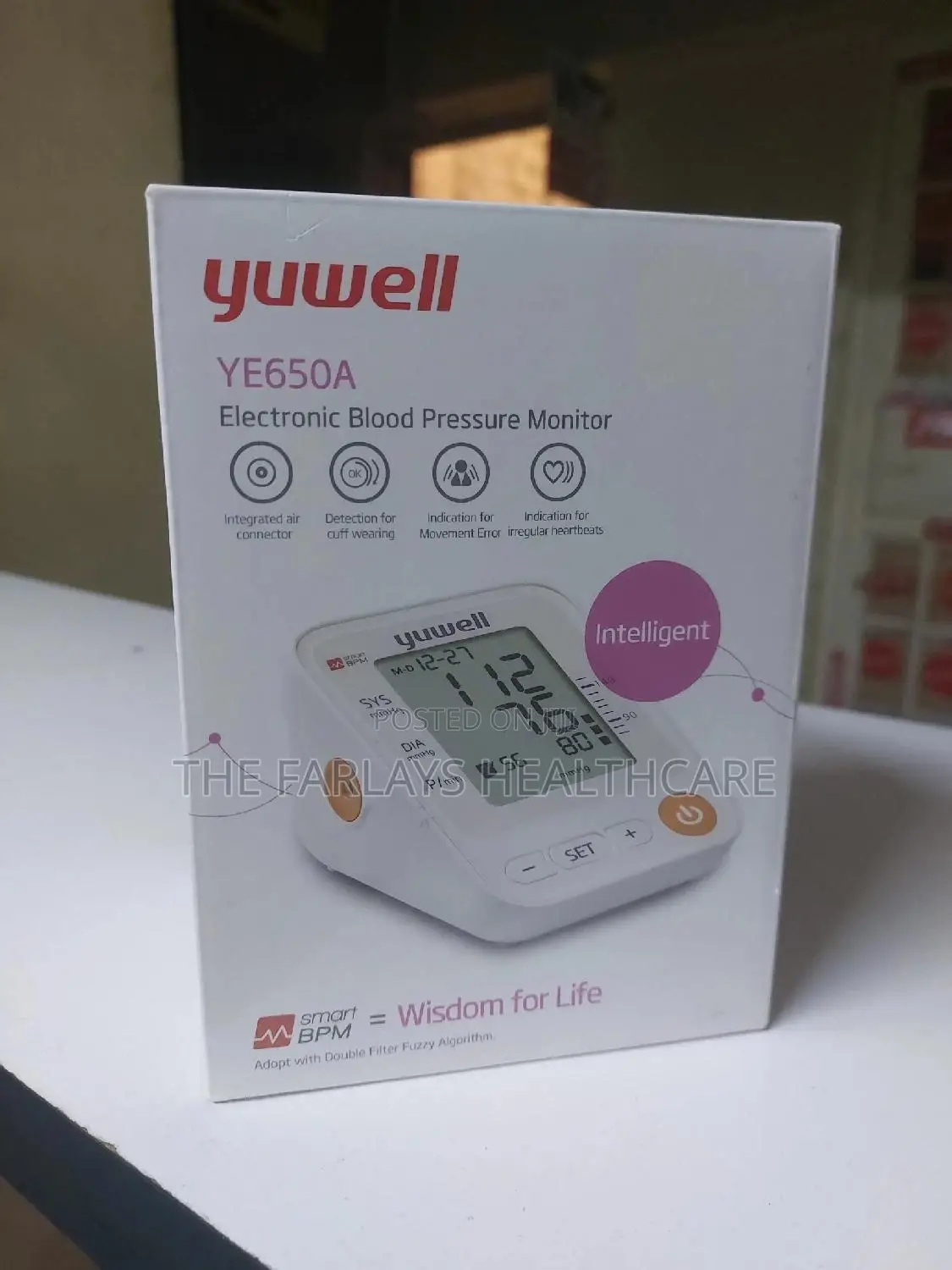Electronic Blood Pressure Monitor With Large Cuff- Yuwell