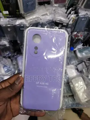 Silicone Liquid Ultra Suave for Oppo A58 4G Colour Purple