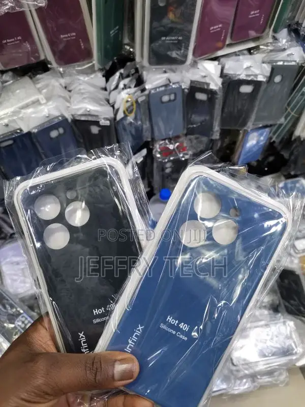 Infinix Hot 40i Back Cover | Soft Silicone Slim Back Case Co