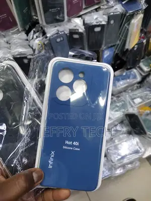 Silicone Case Compatible With Infinix Hot 40i - Blue