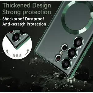 Samsung S23 Ultra Green Outline Magsafe - Camera Protectio