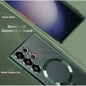 Samsung S23 Ultra Green Outline Magsafe - Camera Protectio