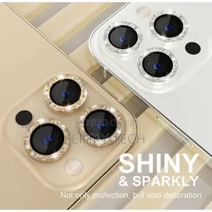 Shiny Camera Lens Protectors / iPhone 14 Pro - Metal - Silve