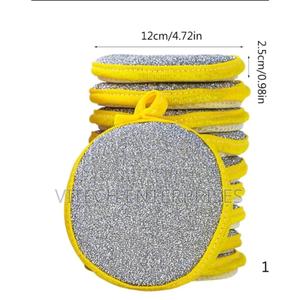5pcs Double Side Dishwashing Sponge - thumbnail 2