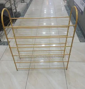 Metallic Shoe Rack