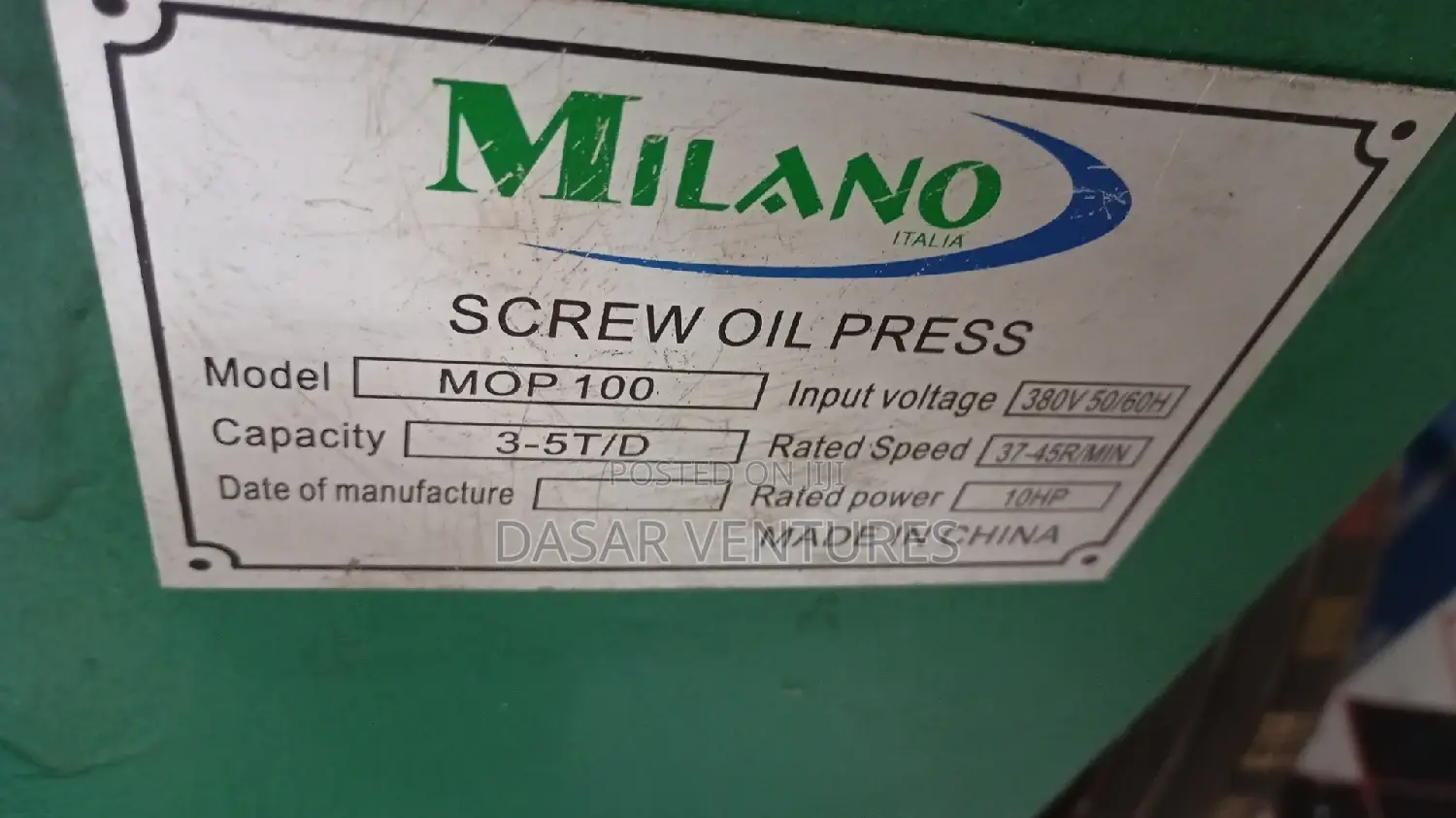 Sunflower Oil Processing Machine