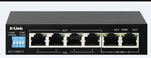 6-Port 10/100base-T Unmanaged Long Range 250m Poe+ Surveilla