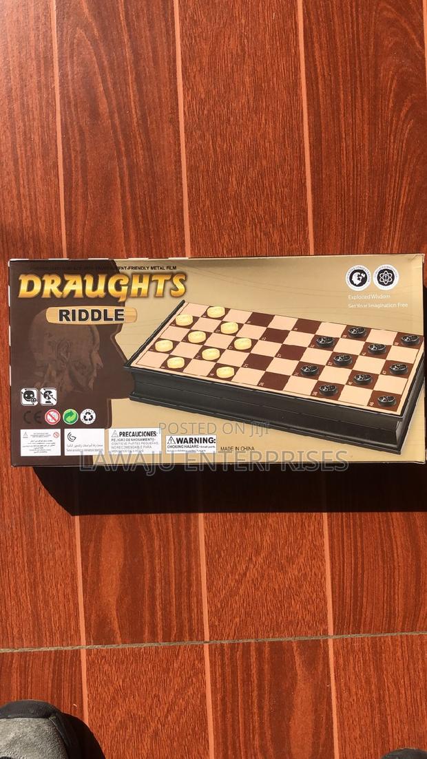 Magnetic Draughts/Checkers Board Game - main view