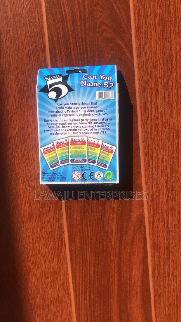 Name 5 Outrageous Party Game - main view