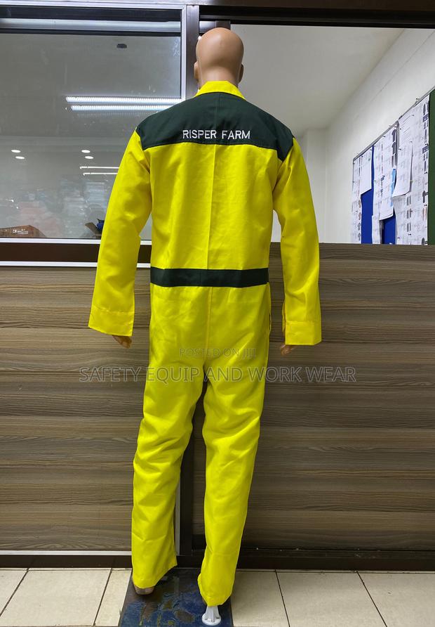 Yellow Black Customized Safety Overall