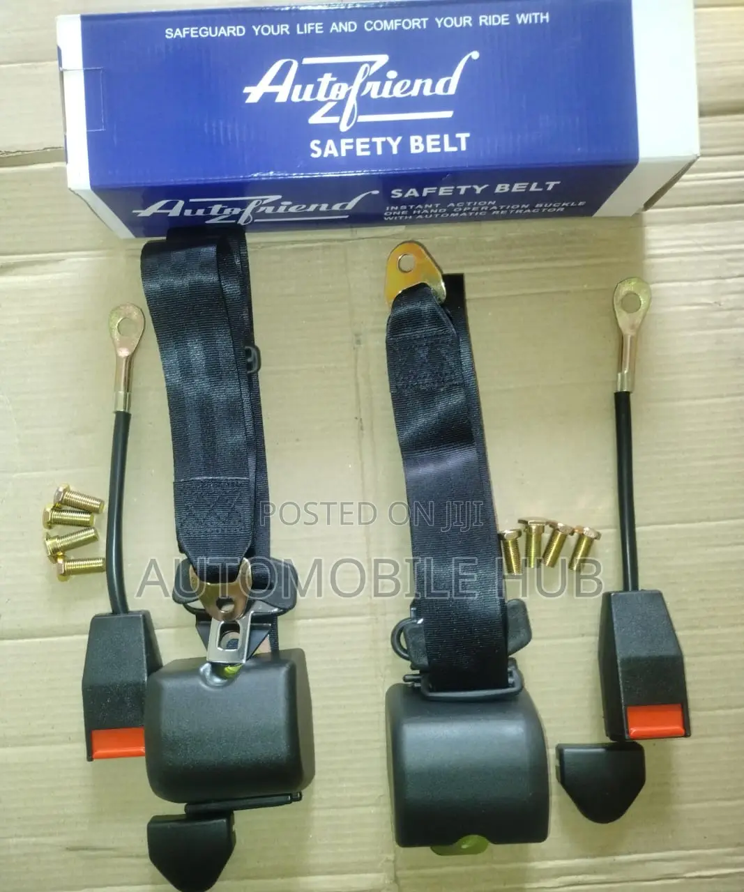 Universal Drivers and Co Drivers Seat Belts Black