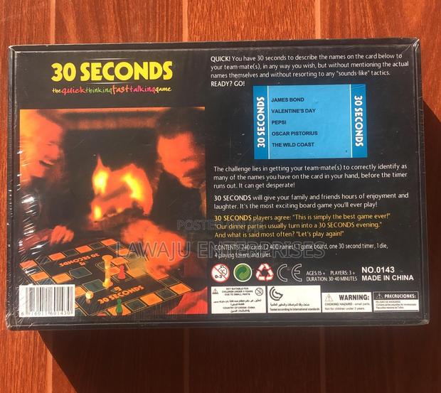 Fast Talking 30 Seconds Game - main view