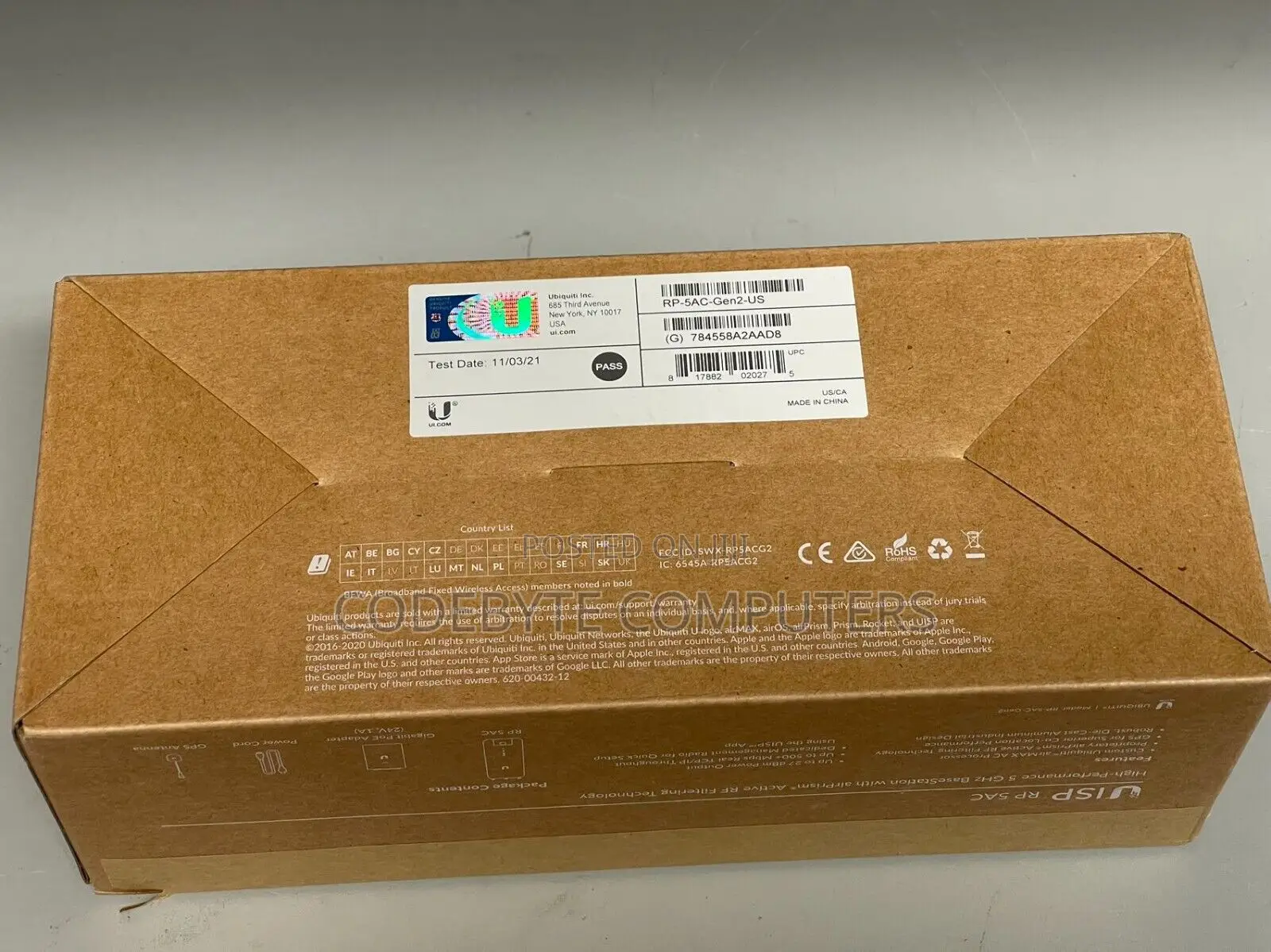 Ubiquiti Rocket Prism 5AC Gen 2 Airmax Rp-5ac-Gen2