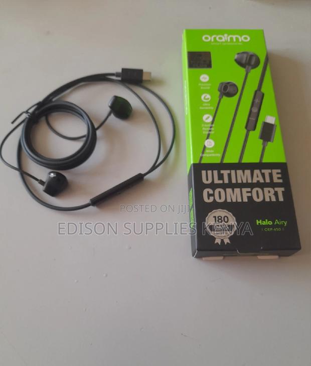 Earphones Usb C Oraimo Earphones Usb Type-C Plug Premium
