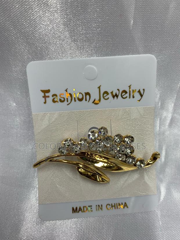 Brooch Available in Gold and Silver - main view