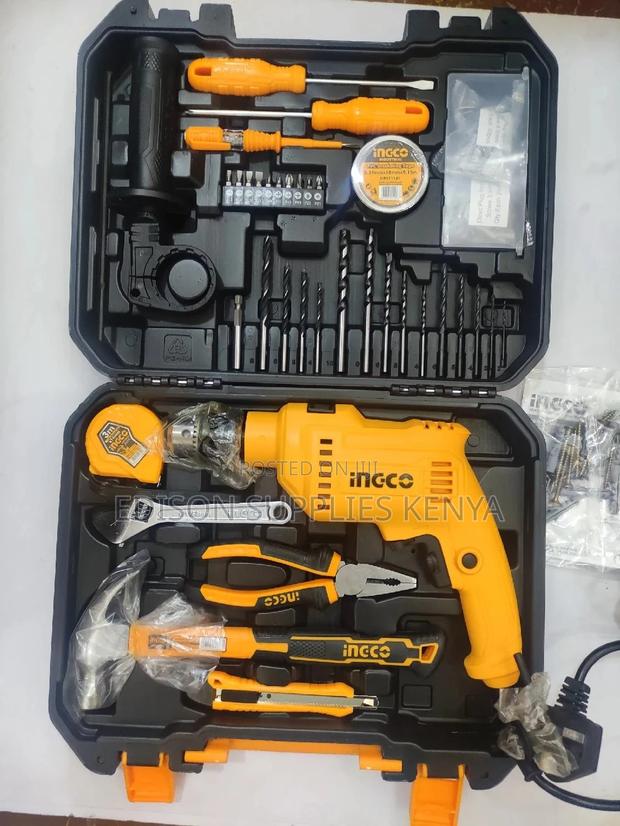 Ingco 115pcs Tools Set 680W Drill Tools Set Wrenches Pliers - main view