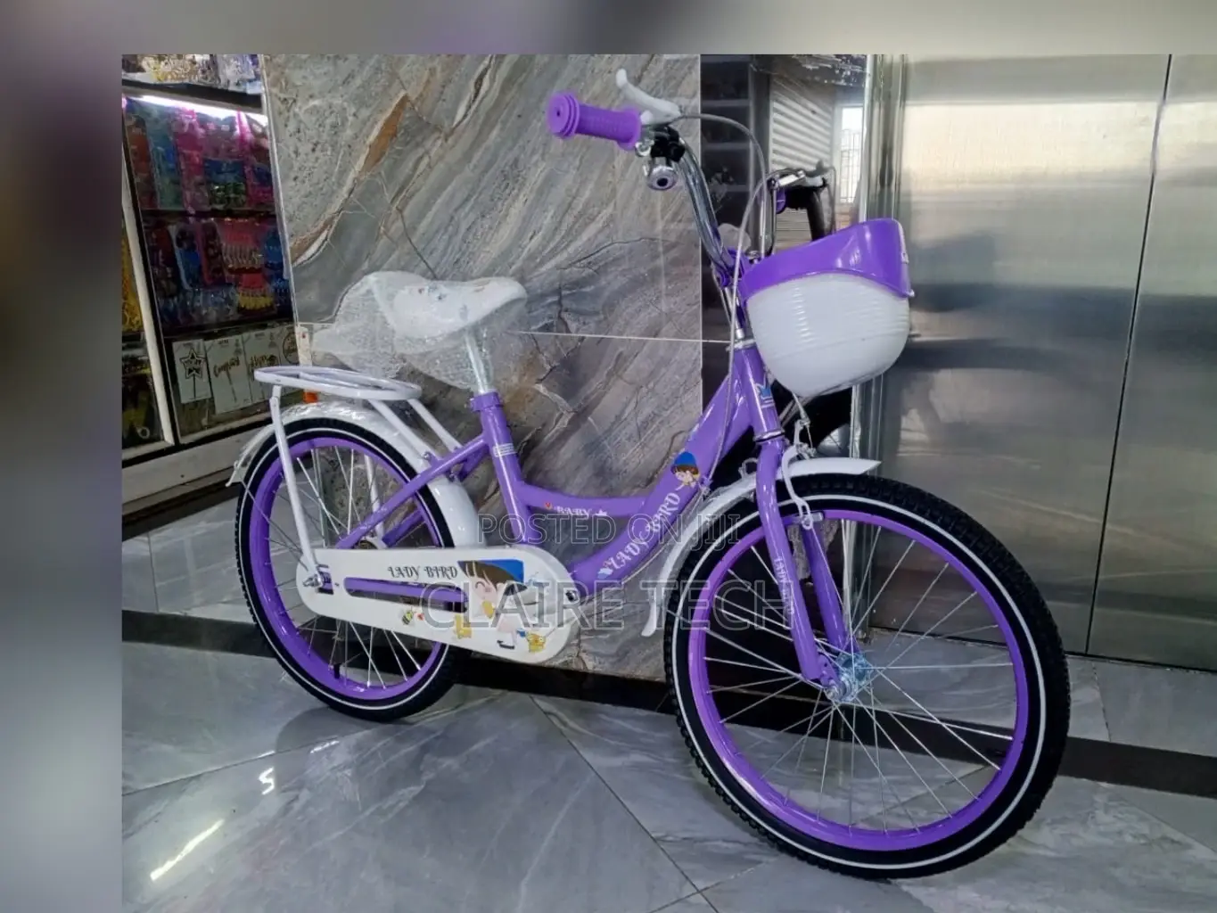 Purple Ladybird Size 20 Bike