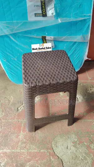Chocolate Bamboo Plastic Stools