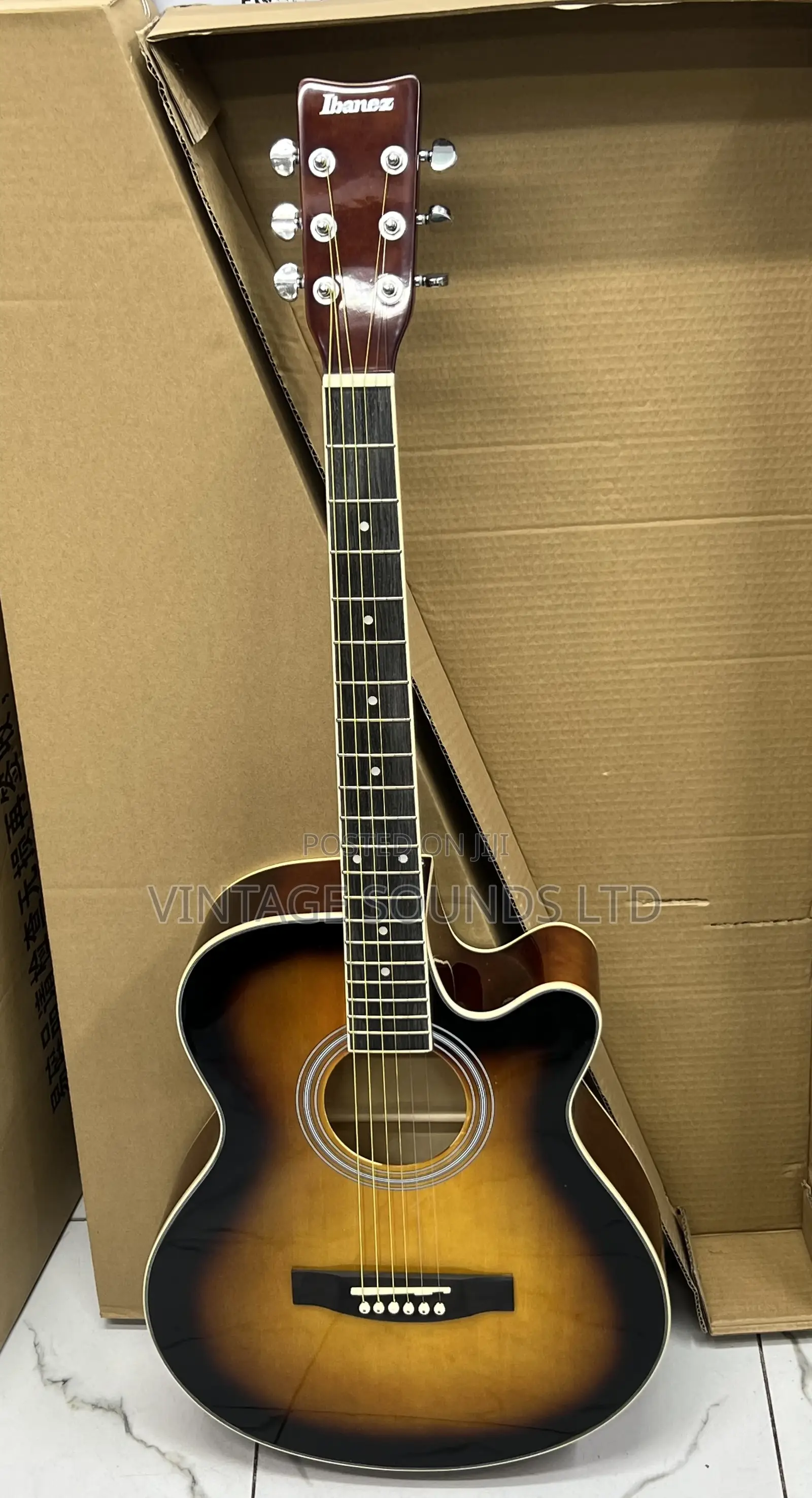 40 “ Ibanez 6 String Acoustic Guitar, Right Handed