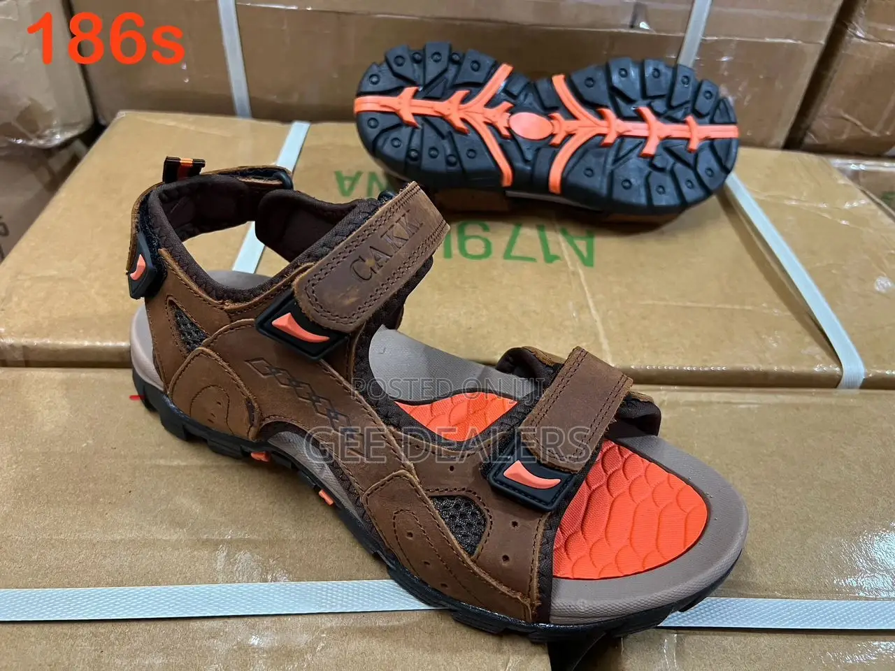 Leather Men Open Shoes Size 40-44