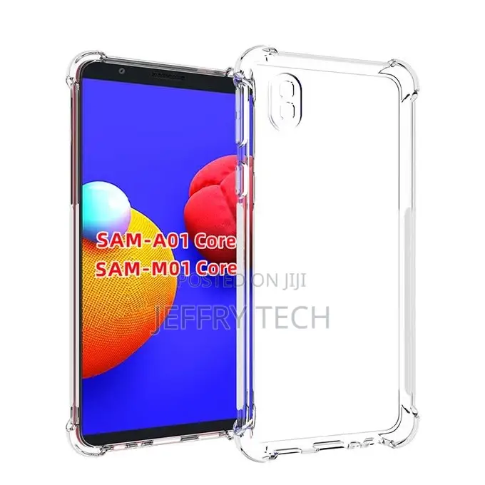 Transparent Silicone Case + Lens Protection for Samsung A01