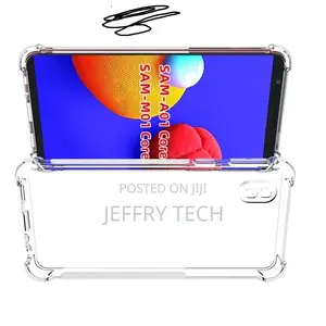 Transparent Silicone Case + Lens Protection for Samsung A01