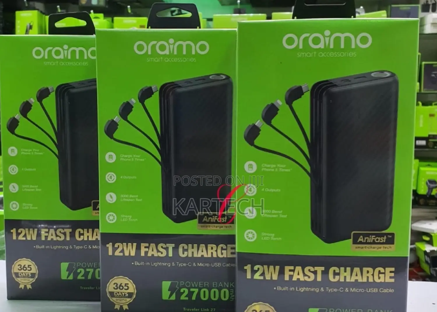 Oraimo Traveler Link 27 P5271d 27000mah Power Bank