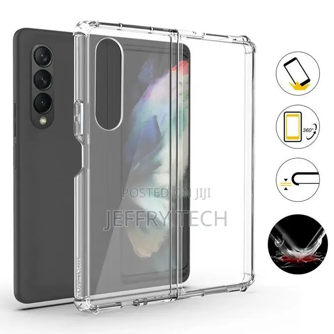 Transparent Silicone Case for Samsung Galaxy Z Fold 4 - Tran