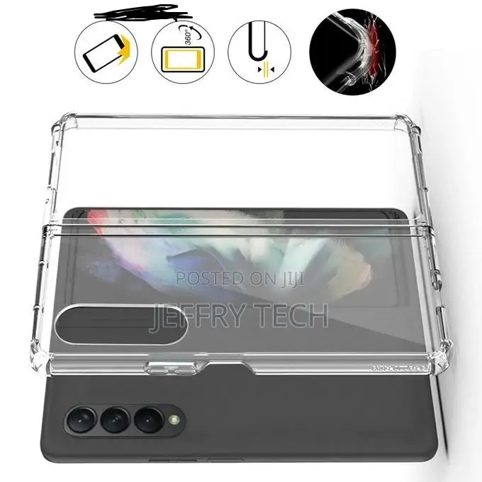 Transparent Silicone Case for Samsung Galaxy Z Fold 4 - Tran
