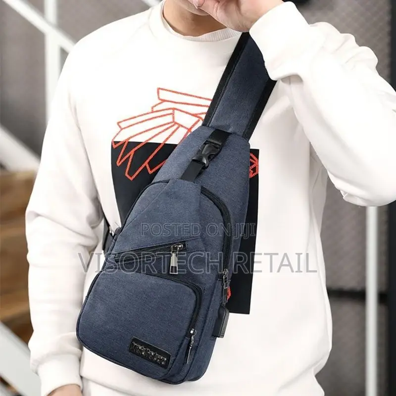 Chest Bag With External Usb Port.