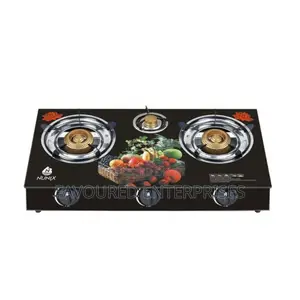 Nunix Glass Stove Double Burner Tempered Glass