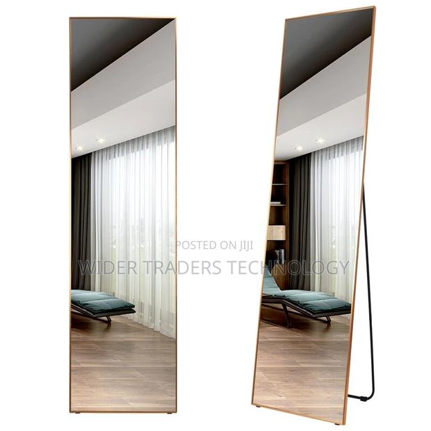 Unbreakable Full Length Mirror With Metallic Frame - main view