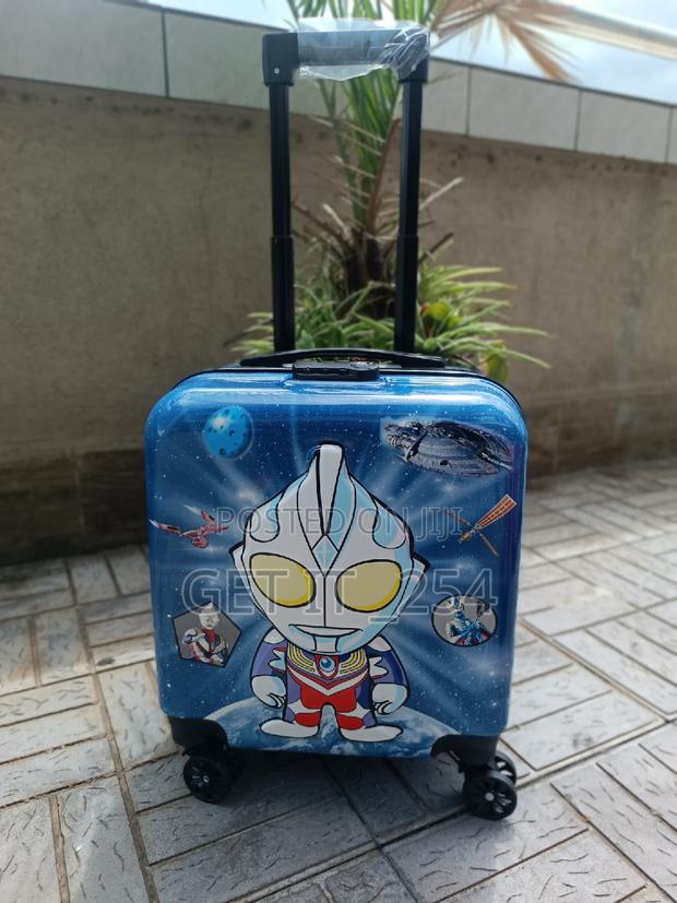 *Cartoon Themed Fibre Suitcase*Zipper Closure Frame. - thumbnail 6