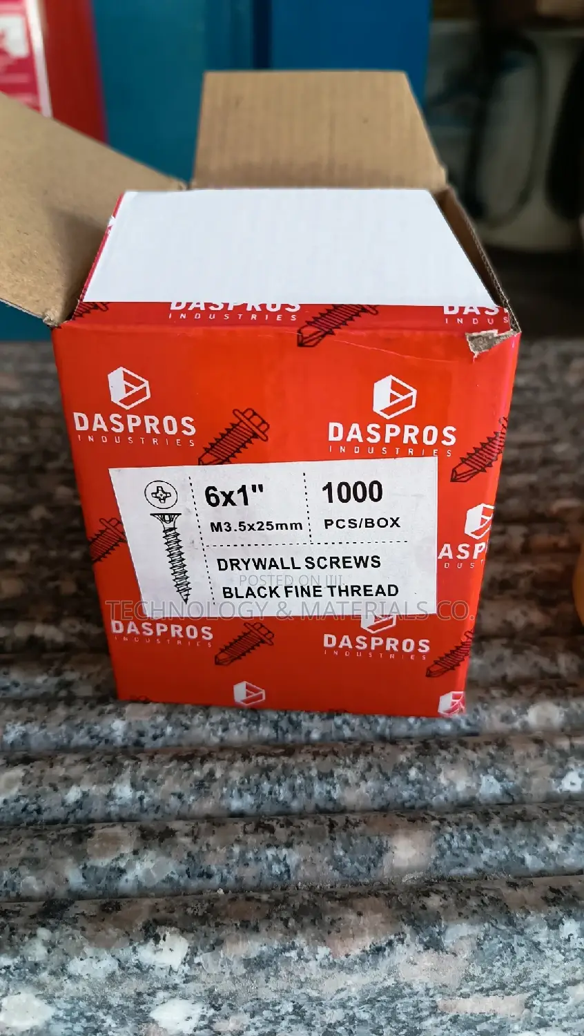 Black Fine Thread Drywall Screw (25mm-1000pcs)