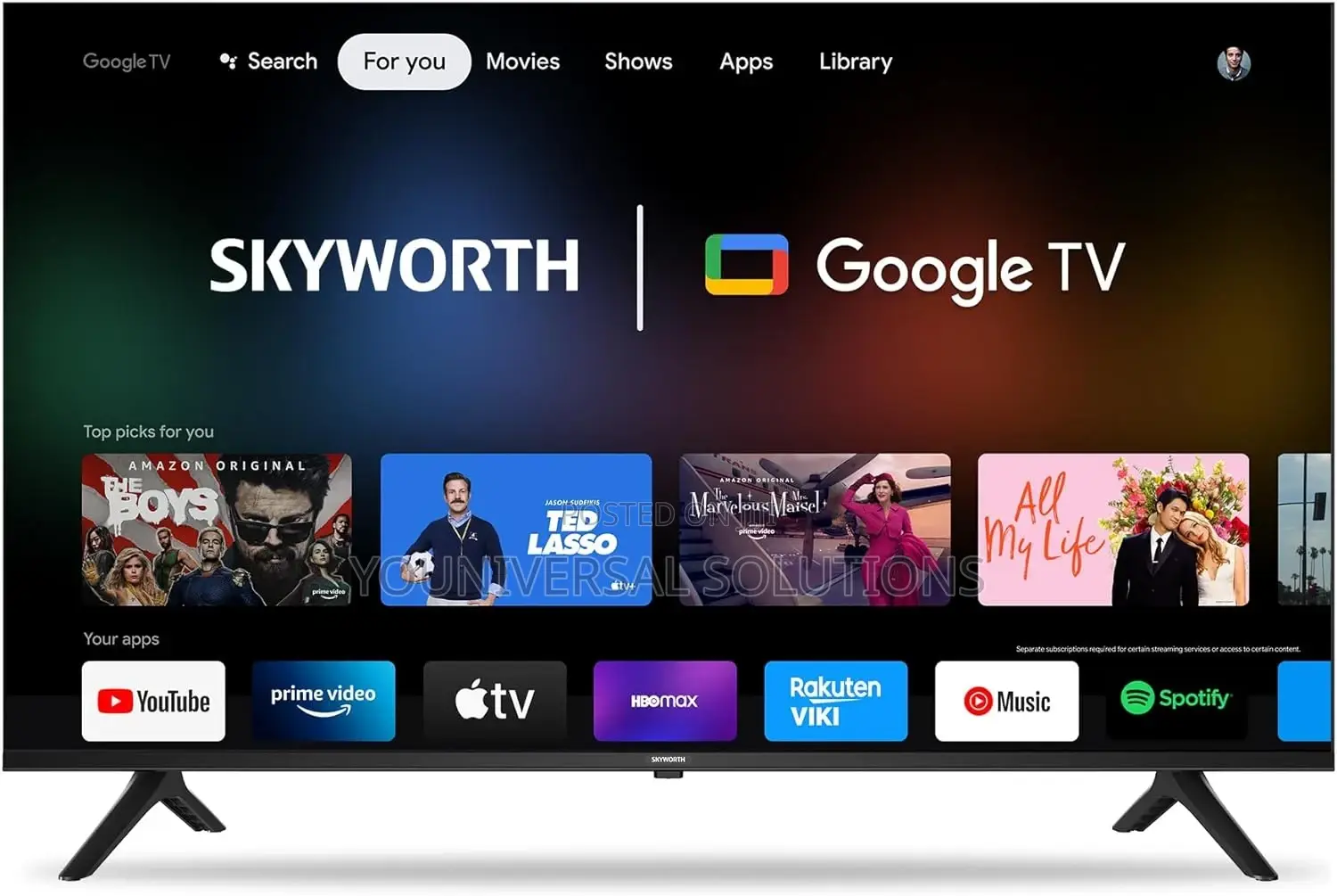 Skyworth 55" Qled Google Tv