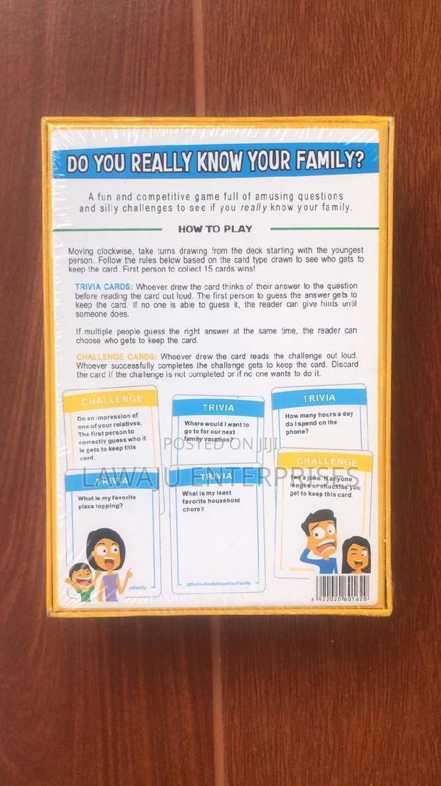 Get to Know Your Family Board Game - main view