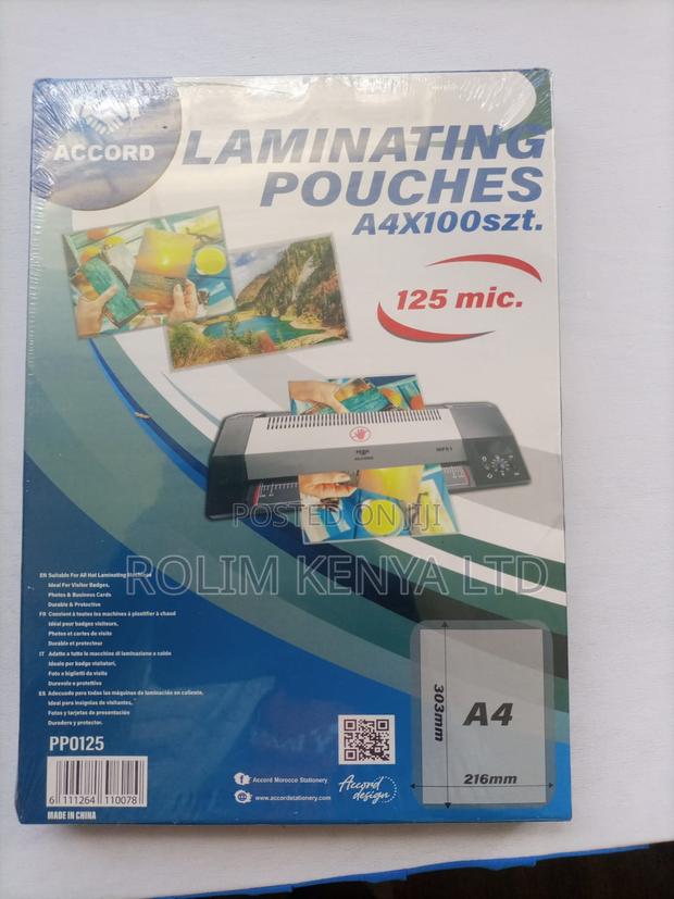 Accord Laminating Pouch A4, 125microns - main view