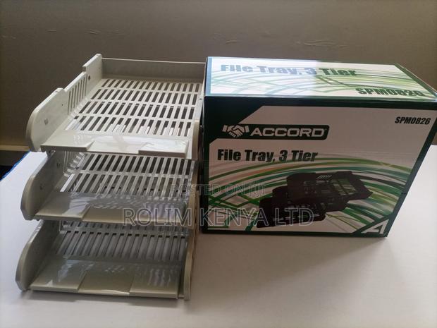 Accord Office Tray Plastic 3 TIER - main view