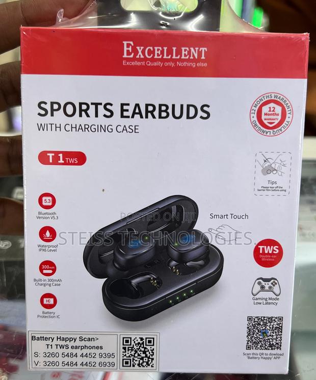 Excellent T1 Waterproof Wireless Pods - main view