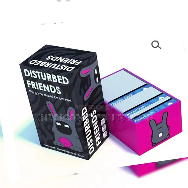 380 Cards Disturbed Friends Party Game+Rules - main view