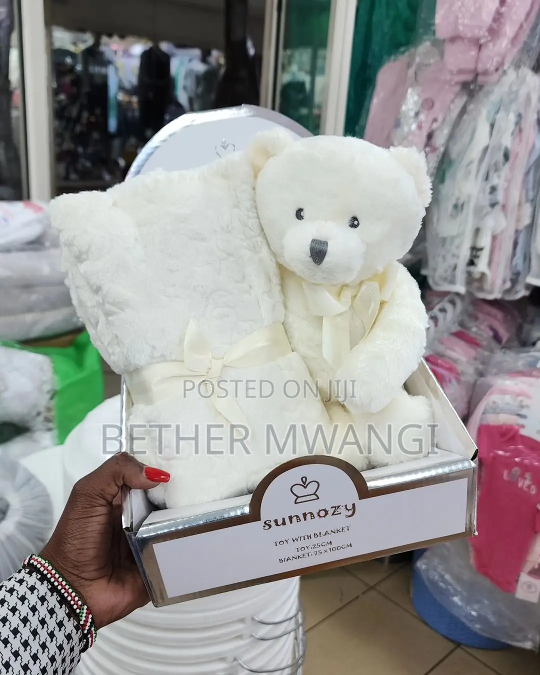 Cute Warm Fleece Blanket With Plush Doll Available in Kenya