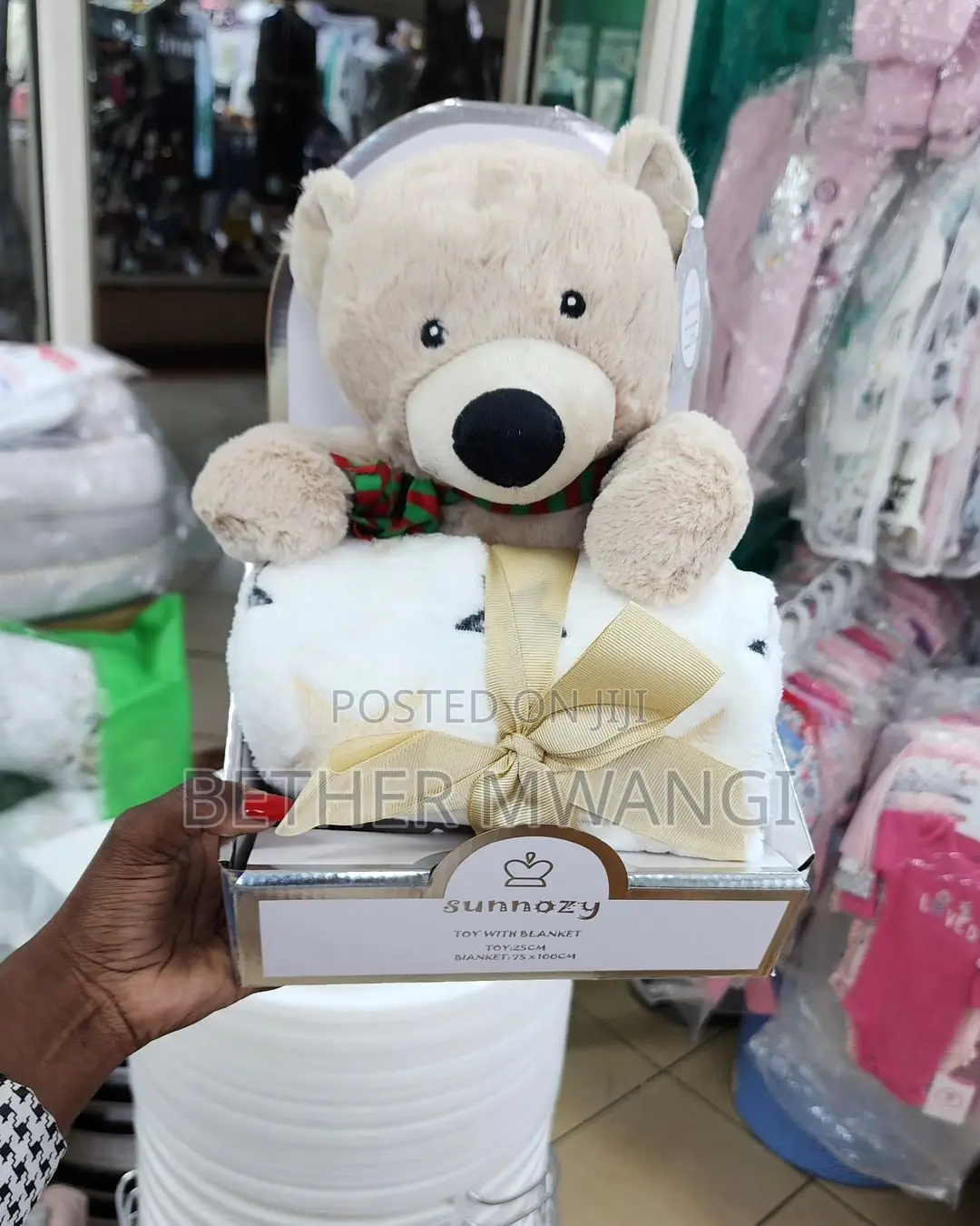 Cute Warm Fleece Blanket With Plush Doll Available in Kenya