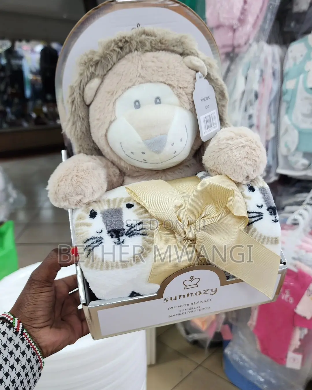 Cute Warm Fleece Blanket With Plush Doll Available in Kenya