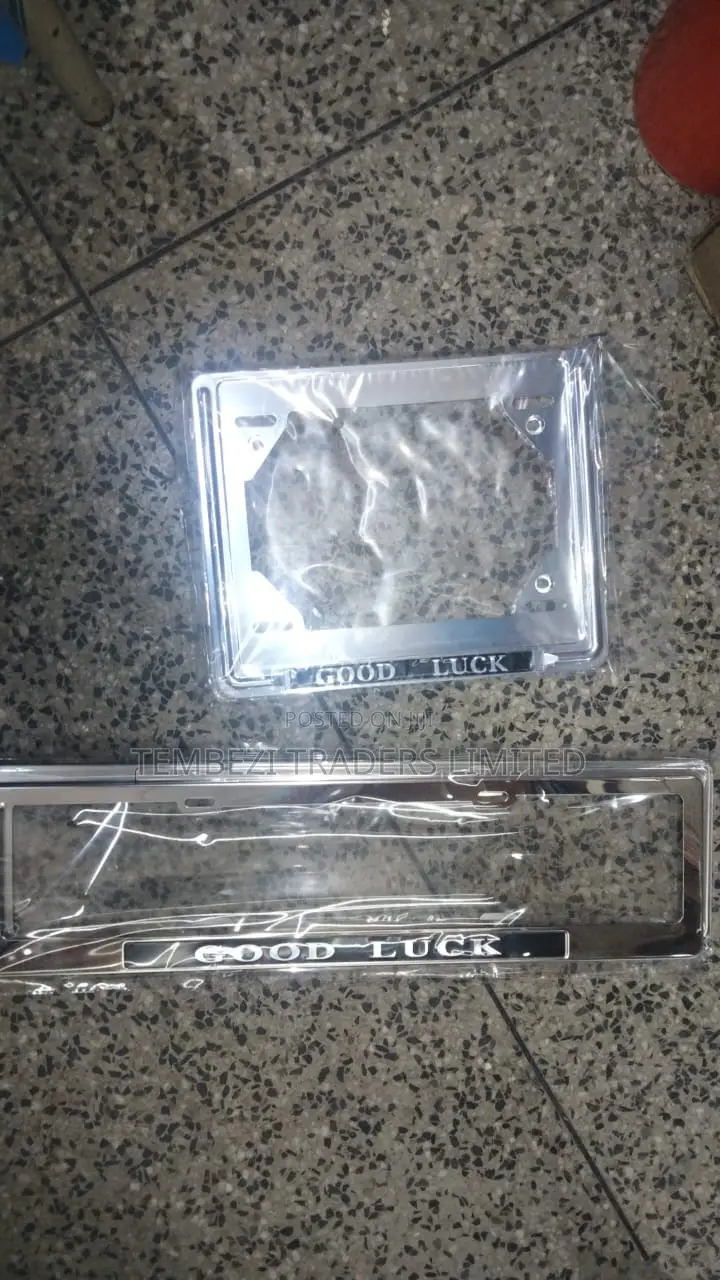 Universal New Number Plate Holders Good Luck