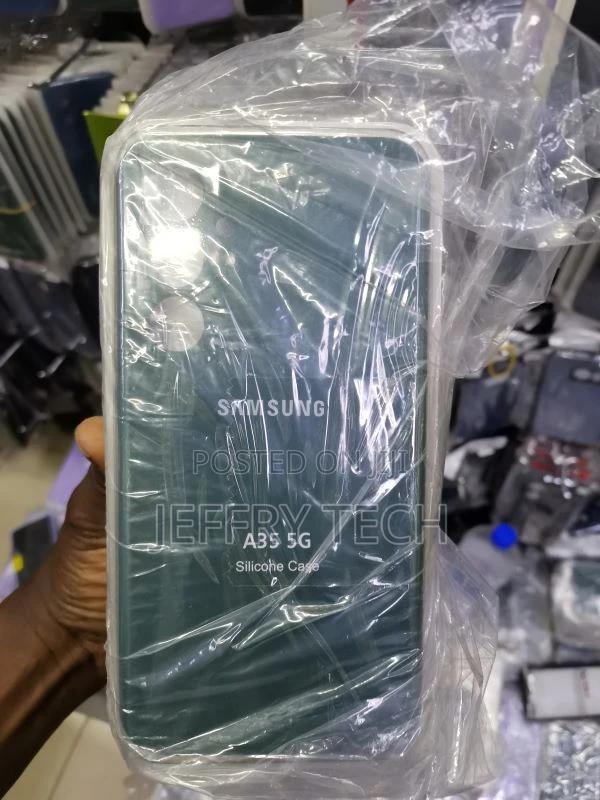 Silicone Cover Black Galaxy A35 5G - main view