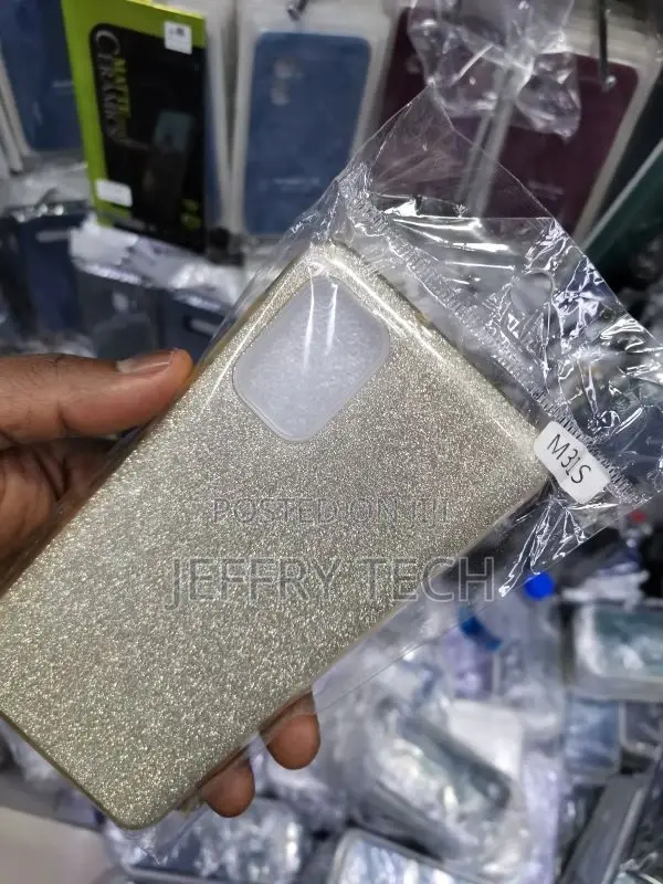 Samsung Galaxy M31s Phone Case Liquid Glitter Cover Protect